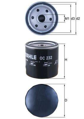 Mahle OC232 Ölfilter