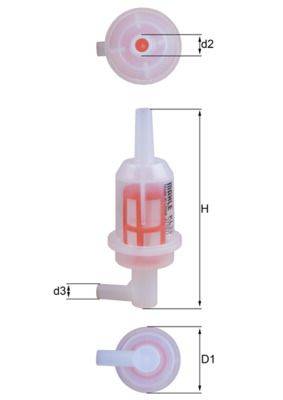 Mahle KL33 Kraftstofffilter