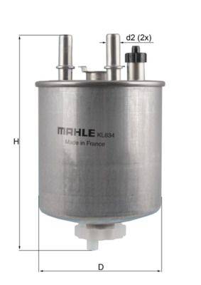 Mahle KL834 Kraftstofffilter
