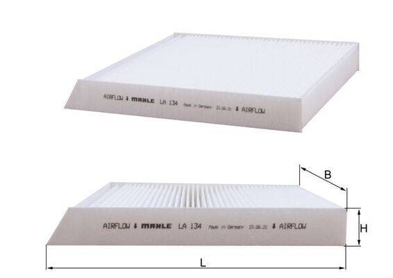 Mahle LA134 Filter, Innenraumluft