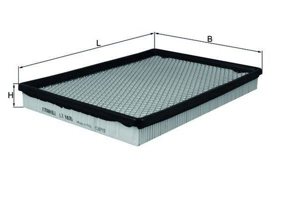 Mahle LX1636 Luftfilter