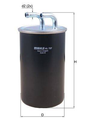 Mahle KL737 Kraftstofffilter