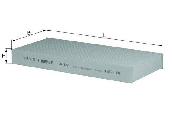 Mahle LA237 Filter, Innenraumluft