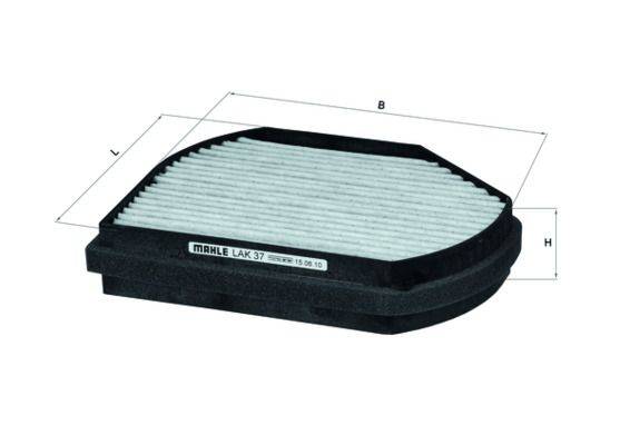 Mahle LAK37 Filter, Innenraumluft