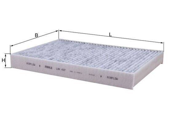 Mahle LAK437 Filter, Innenraumluft