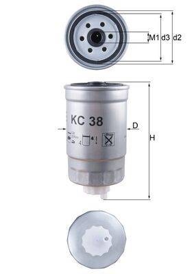 Mahle KC38 Kraftstofffilter