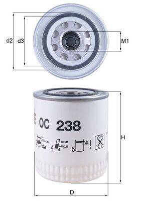 Mahle OC238 Ölfilter