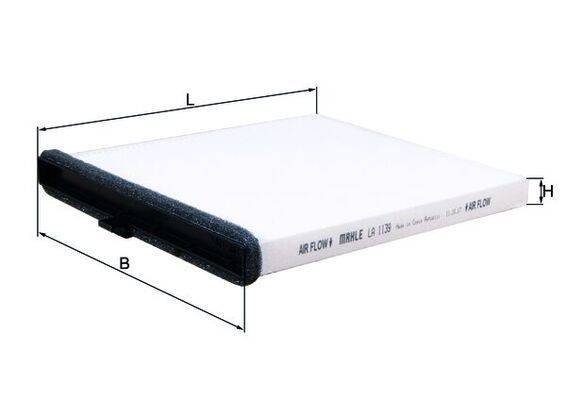 Mahle LA1139 Filter, Innenraumluft
