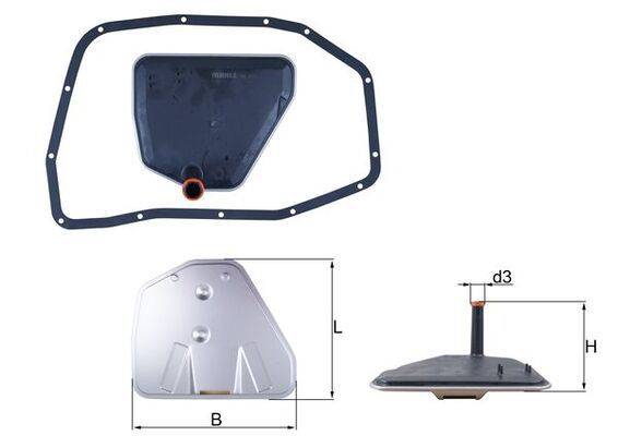 Mahle HX233D Hydraulikfilter, Automatikgetriebe