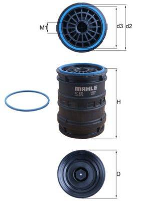 Mahle KC633D Kraftstofffilter