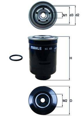 Mahle KC83D Kraftstofffilter