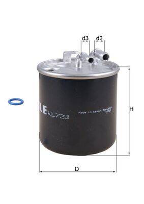 Mahle KL723D Kraftstofffilter