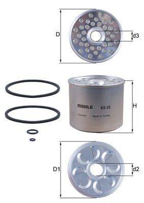 Mahle KX23D Kraftstofffilter
