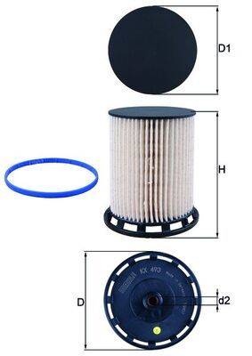 Mahle KX493D Kraftstofffilter