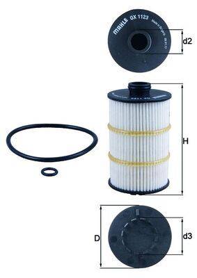 Mahle OX1123D Ölfilter
