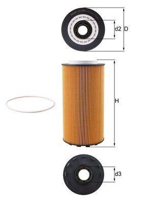 Mahle OX1293D Ölfilter