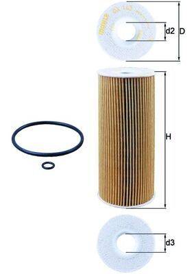 Mahle OX143D Ölfilter