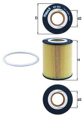 Mahle OX433D Ölfilter