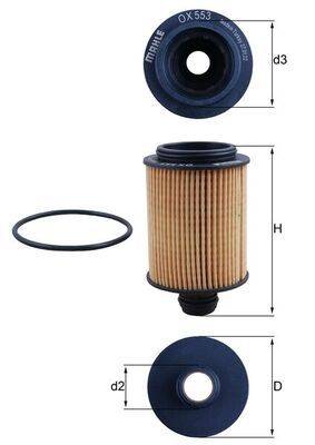 Mahle OX553D Ölfilter