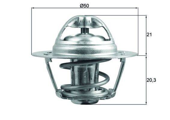 Mahle TX19675D Thermostat, Kühlmittel
