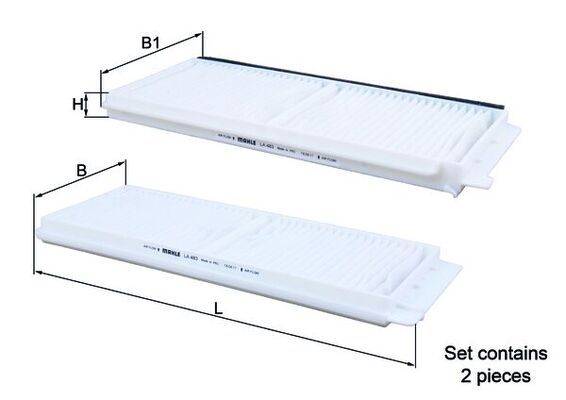 Mahle LA483/S Filter, Innenraumluft