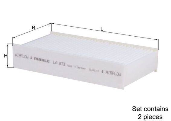 Mahle LA873/S Filter, Innenraumluft