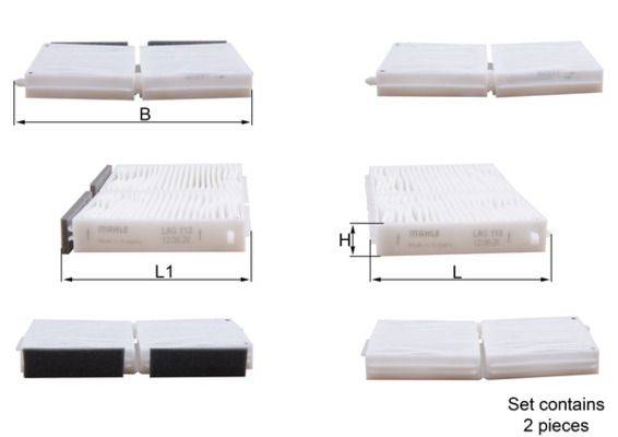 Mahle LAG113/S Filter, Innenraumluft