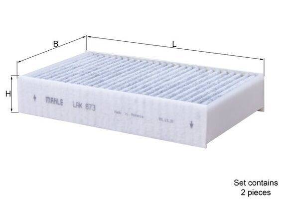 Mahle LAK873/S Filter, Innenraumluft