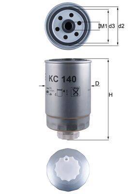 Mahle KC140 Kraftstofffilter