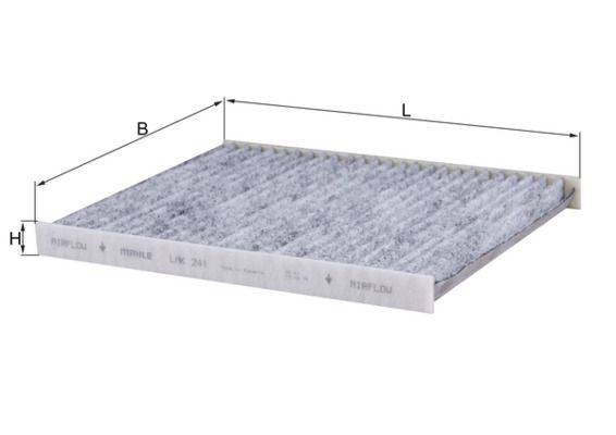 Mahle LAK241 Filter, Innenraumluft