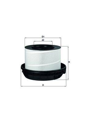 Mahle LX814/1 Luftfilter