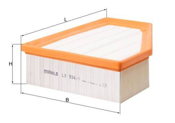 Mahle LX934/1 Luftfilter