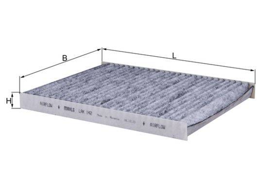 Mahle LAK142 Filter, Innenraumluft