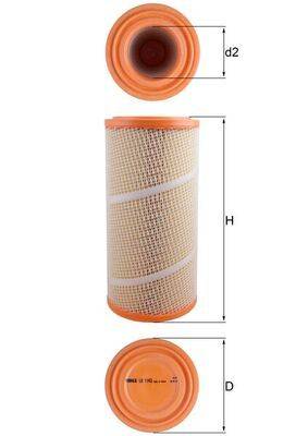Mahle LX1142 Luftfilter