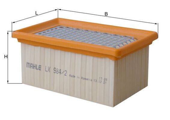 Mahle LX984/2 Luftfilter