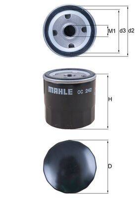 Mahle OC242 Ölfilter
