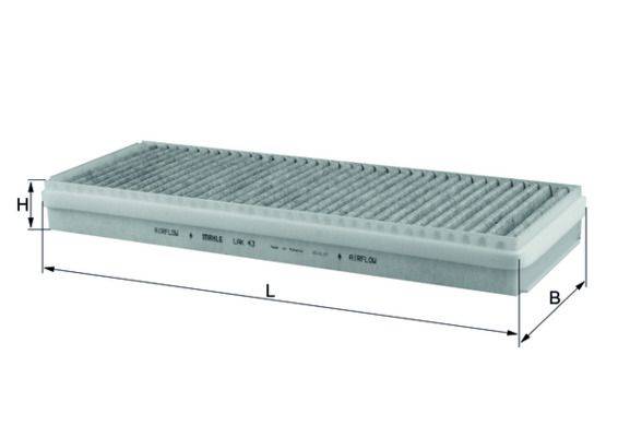 Mahle LAK43 Filter, Innenraumluft