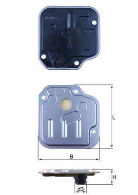Mahle HX244 Hydraulikfilter, Automatikgetriebe