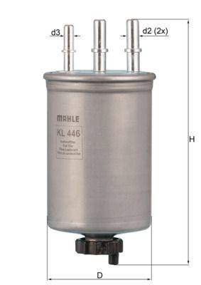 Mahle KL446 Kraftstofffilter