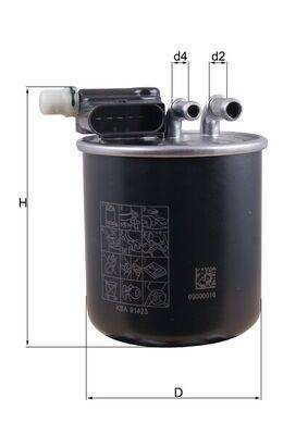 Mahle KL948 Kraftstofffilter