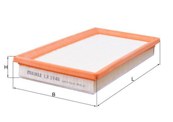 Mahle LX3148 Luftfilter