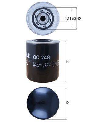 Mahle OC248 Ölfilter