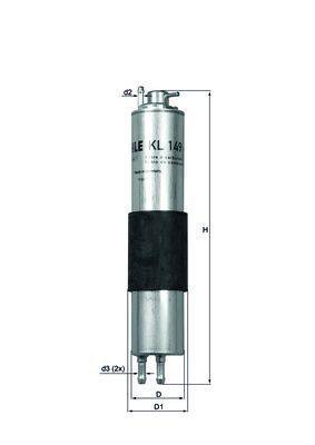 Mahle KL149 Kraftstofffilter