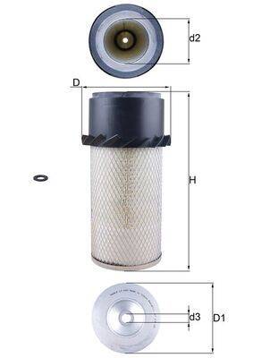 Mahle LX649 Luftfilter