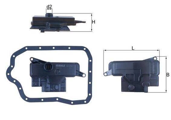 Mahle HX234D Hydraulikfilter, Automatikgetriebe