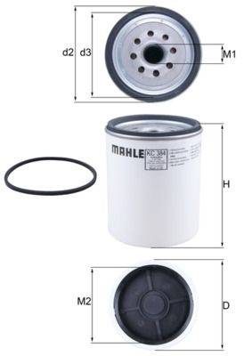 Mahle KC384D Kraftstofffilter