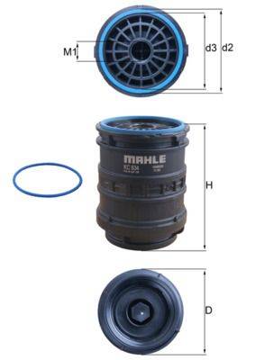 Mahle KC634D Kraftstofffilter