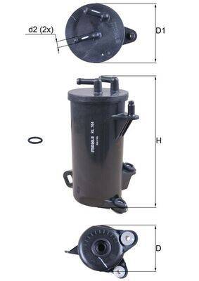 Mahle KL764D Kraftstofffilter
