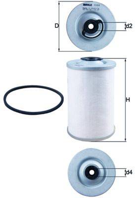 Mahle KX44D Kraftstofffilter