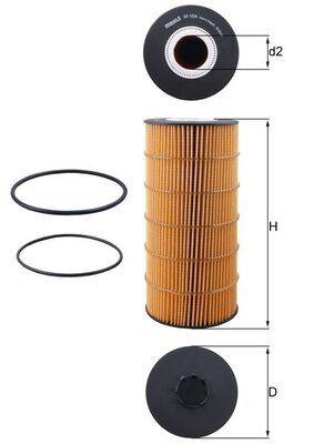 Mahle OX1234D Ölfilter